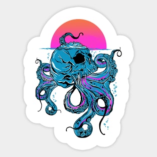 Skull Octopus Sticker